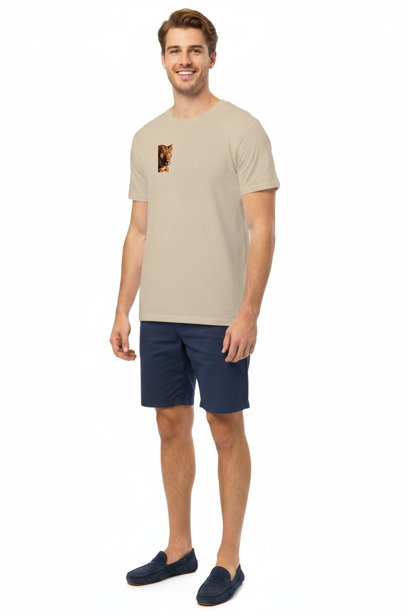 Summer Art Collection gepard 'S' gold WB/ Organic cotton