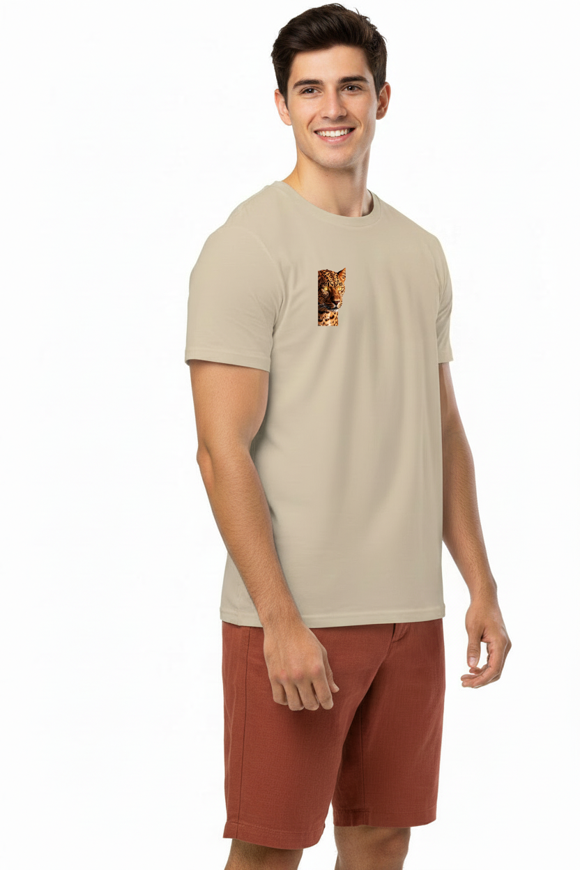 Summer Art Collection gepard 'S' gold WB/ Organic cotton