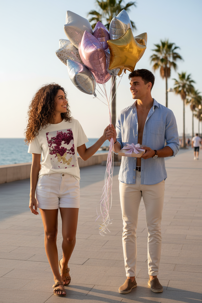 Summer Butterflies Tee — Your Exact Design on Girl